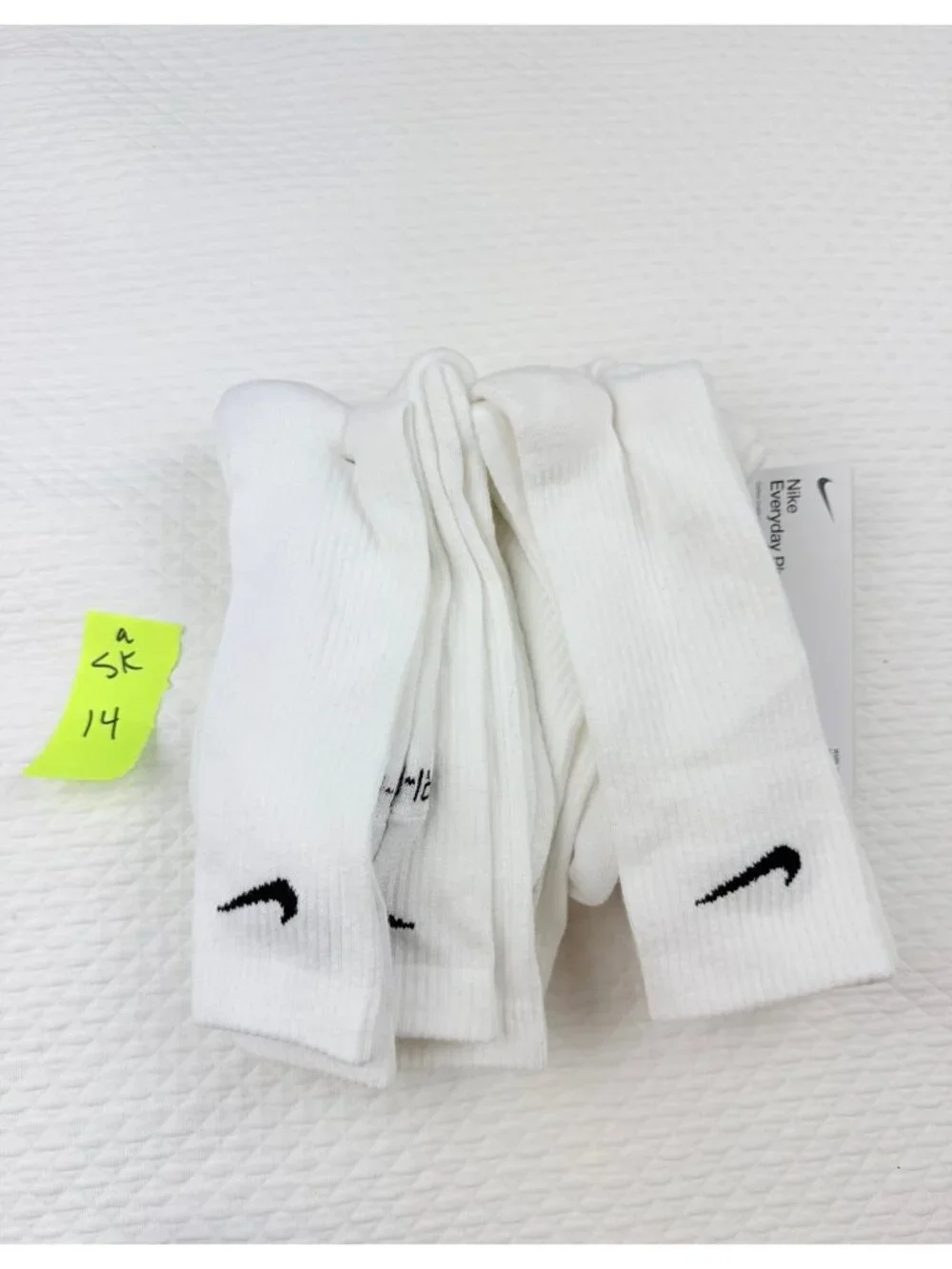 Nike Everyday Plus Dri-FIT Adult Mens Size L (8-12) Cushioned 6 Pair Crew Socks